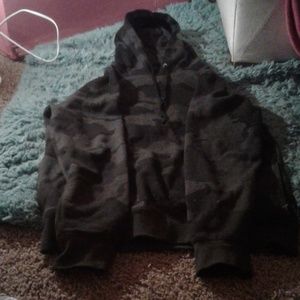 Black camo hoodie